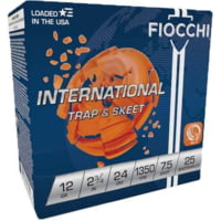 Fiocchi sInt'l Trap/Skeet 12 Gauge 7/8oz 2.75in 7 1/2 Shot Shotgun Ammunition