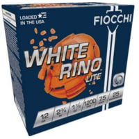 Fiocchi White Rino Lite 12 Gauge 2.75in 1 1/8 oz 7.5 Shot Shotgun Ammunition