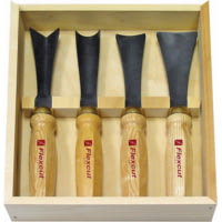 Flexcut Four Piece Mallet Sculptor Fixed Blade Knife Set