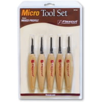 Flexcut Mixed Profile Micro Tool Fixed Blade Knife Set