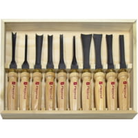 Flexcut Ten Piece Deluxe Mallet Fixed Blade Knife Set