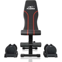 Flybird Fitness 55lb Weight Bench Dumbbells Bundle Set