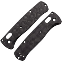 Flytanium Bugout Scales CF Raindrop Carbon Steel Fixed Blade Knife
