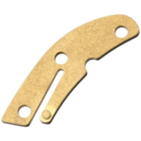 Flytanium Delica Backspacer Brass Fixed Blade Knife