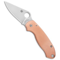 Flytanium Copper Scales + Spyderco Para 3 Pocket Knife 3 Satin C4465B26