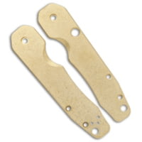 Flytanium Brass Smock Scales for Spyderco Smock - Stonewash AFB2E881