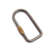 Flytanium Titanium Flat Oval Keyring