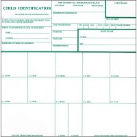 Forensics Source Inkless Child Fingerprint Cards