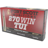 Fort Scott Munitions .270 Winchester 130 Grain Tumble Upon Impact Brass Rifle Ammunition