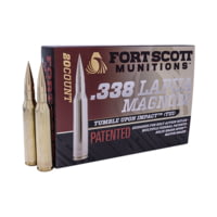 Fort Scott Munitions 338 Lapua Magnum 250 Grain Centerfire Rifle Ammunition