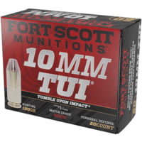 Fort Scott Munitions 10MM 190 grain TUI Brass Cased Pistol Ammunition