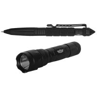 Fox Outdoor UZI Tactical Pen and Flashligh Set
