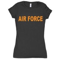 Fox Outdoor Women's Cotton Tees, Air Force / Black