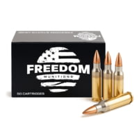 Freedom Munitions 5.56x45mm NATO 55 Grain Full Metal Jacket Brass Rifle Ammunition