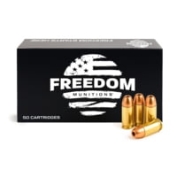 Freedom Munitions 9mm Luger 124 Grain Hollow Point Brass Pistol Ammunition