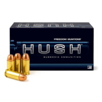 Freedom Munitions HUSH Subsonic 10mm 200 Grain RNFP Brass Pistol Ammunition