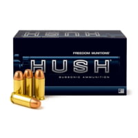 Freedom Munitions HUSH Subsonic .40 S&amp;W 200 Grain RNFP Brass Pistol Ammunition