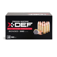 Freedom Munitions X-DEF Defense .380 Auto 95 Grain Hollow Point Brass Pistol Ammunition