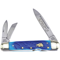 Frost Locking Whittler Blue Horn Folding Knife