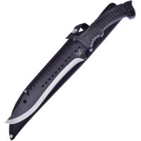 Frost Tac Xtreme Machete Black Fixed Blade Knife