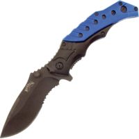 Frost Tactical Linerlock Blue A/O Folding Knife
