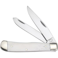 Frost Trapper White Smooth Bone Folding Knife