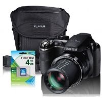 Fuji FinePix S4500 SuperZoom 30x Digital Camera with Case, Batteries, 4GB Card