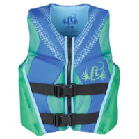 Full Throttle Hinged Rapid-Dry Flex-Back Vest - Green/Blue