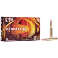 Federal Fusion .270 Winchester 150 Grain Soft Point Brass Cased Centerfire Rifle Ammunition