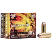 Federal Fusion 50 Action Express 300 Grain Soft Point Brass Pistol Ammunition