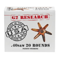 G2 Research Ammunitions CIVIC DUTY .40 S&amp;W CALIBER AMMO