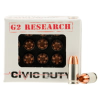 G2 Research CIVIC 380 Civic Duty 380 ACP 64 Gr Copper Expansion Projectile