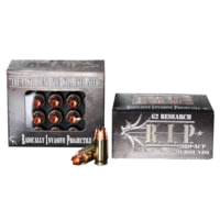 G2 Research Ammunitions R.I.P. .380 ACP 62 Grain Hollow Point Brass Cased Pistol Ammunition