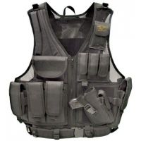 Galati Gear Deluxe Tactical Vest Tactical Black Assorted Sizes Nylon GLV547B
