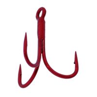 Gamakatsu Trout Treble Red Size 18, 4 Hooks P/P 273301