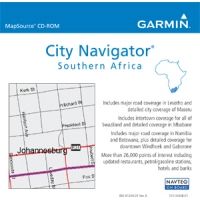 Garmin On the Road Maps GPS City Navigator Southern Africa