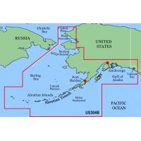 Garmin On The Water GPS Cartography BlueChart: Alaska Bathymetric Map