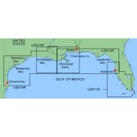 Garmin On The Water GPS Cartography BlueChart: Gulf of Mexico Regular Map