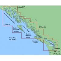 Garmin On The Water GPS Cartography BlueChart: West Coast Extra Large Map