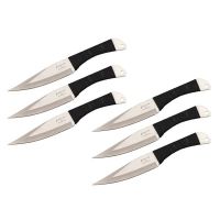 Gen Pro 6pc Chrome Throwing Knife Set