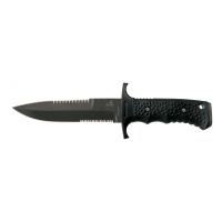 Gerber Silver Trident 11.22in Fixed Blade Knife - Double Serrated