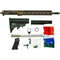 Ghost Firearms Upper Receiver, Rifle Lower Parts Kit, .300 Blackout, 16in, Pistol , Moly Barrel, 1-8 Twist, 14in M-LOK Free Float Hand Guard, A2 Flash Hider, Burnt Bro