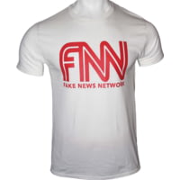 Gi Men's T-shirt Trump Fake News Network Small White!