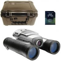 3-PC Splashproof Boating Gift Package - S3 Waterproof Dry Box, Meade 8x30 Digital Camera Binoculars and Silicon Power 512MB MMC Mobile Flash Memory Card SP512MBMMM100V10