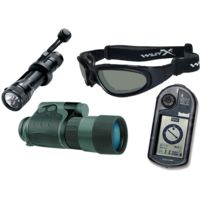4-PC Tactical Military Gift Package - Yukon 4x50 Night Vision Monocular, Wiley X SG-1, Streamlight NF-2, Bushnell ONIX 200 GPS Handheld Navigation