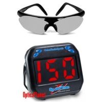 2-PC Tennis Fan Gift Package - SpeedTrac Radar Gun Hands-Free Speed Gun, Bolle Parole Sunglasses with Interchangeable Lenses