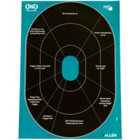 Girls With Guns Gwg Splash Self-Adhesive Oval Handgun Trainer Paper Target, 5 Pack