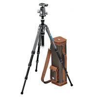 Gitzo Series 2 Vintage Tripod Kit, Ser.2 Carbon 6X Tripod, QR Center Ball Head, Bag