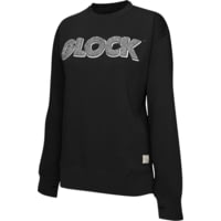 Glock AP96258 Crewneck Raglan Fleece Black Cotton/Polyester Long Sleeve XL - Women's