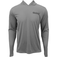 Glock Hooded Performance Long Sleeve Shirt Med Grey
